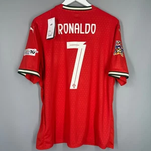 Neu mit Etikett Portugal Nationalmannschaft 2024 2025 Heimtrikot Trikot #7 Ronaldo League Nationen - Bild 1 von 8