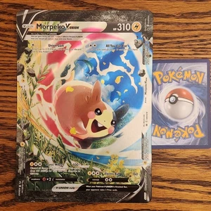 Jumbo Morpeko V-UNION SWSH215 NM Oversized 2022 Pokemon Card 215-218 Box Promo - Picture 1 of 2