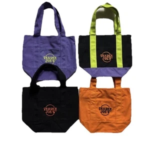 Trader Joe's Halloween Viral Mini Tote Bag Canvas Limited Edition Spooky W/Tags - Picture 1 of 1