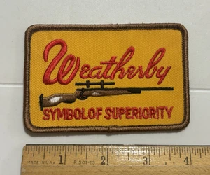 Weatherby Rifles Symbol of Superiority Firearms Company Embroidered Patch Badge - Picture 1 of 3