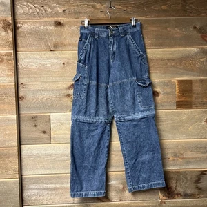 Vintage Lee Pipes Zip Off Jeans Youth 14 Baggy 90s Skater Grunge Y2K Jnco Style - Bild 1 von 10