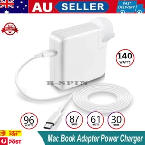 30w 61W 87W 96W USB-C Power Adapter Charger Type-C for Apple Mac Air Pro Laptop - Picture 1 of 21