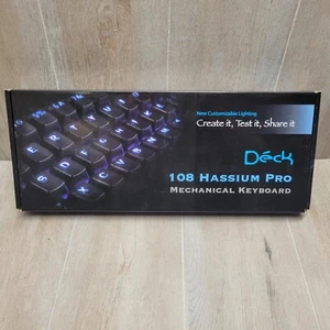 Teclado para juegos Deck 108 Hassium Pro azul cereza Mx tecla iluminación USB mecánico - Imagen 1 de 18