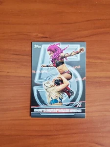 2021 Topps Women's Division 5th Anniversary RC-3 Sasha Banks def Charlotte Flair - Picture 1 of 2