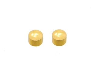 24K Gold Over Surgical Stainless Steel Mini Round Shape Stud Earrings - Picture 1 of 3