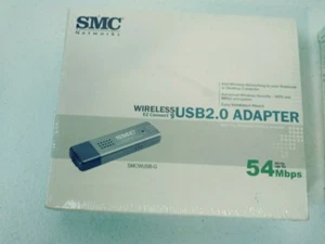 2 SMC smcwub-g Wireless USB2.0 Adapter 54 mbps New Sealed Laptop or Desktop - Picture 1 of 7