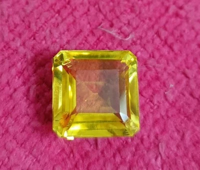 Hermosas piedras preciosas sueltas de topacio amarillo de 14 quilates con forma de corte cuadrado A+++ Foto 1 de 4