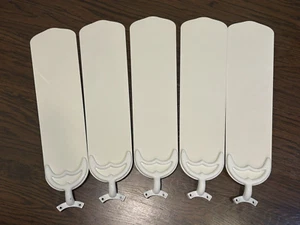 Casablanca Fan Co. Repl Blades & Irons for Panama or Delta Ceiling Fans - White - Picture 1 of 5