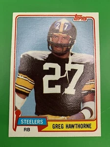 1981 Topps Greg Hawthorne RC Pittsburgh Steelers #297 - Picture 1 of 2