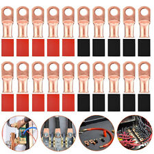140pcs Copper Car Ring Lug Terminal Heat Shrink Wire Tubing Cable Connectors Kit