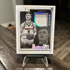 2022/23 Panini Noir Christian Braun Rookie Patch 25/99