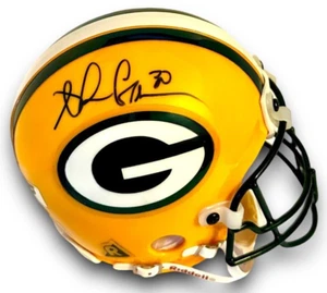 AHMAN GREEN AUTOGRAPHED SIGNED GREEN BAY PACKERS MINI HELMET w/COA MM HOLOGRAM - Picture 1 of 8