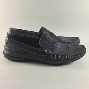 Carlo Pazolini mens loafers leather pull on shoes blue size EU 44 US 11 - Picture 1 of 9