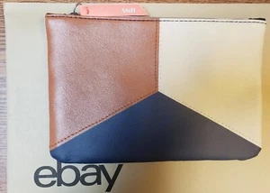 10 x Glam Bag November 2020 in brown, tan & blue 7.5" x 5" makeup bag - Picture 1 of 1