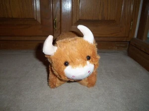 NEW, Pillow Pets PeeWees 2024 HIGHLAND COW 12" Plush Stuffed Animal - Picture 1 of 6