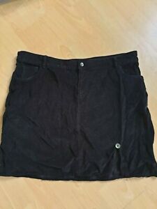 M&S Per Una Womens Skirt Size 18 Navy Corduroy Needlecord Pockets Button Down