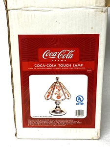 ULTRA SELTENE COCA COLA TOUCH LAMPE, NEU IN BOX, 2004, NOS, GLASSCHIRME, CHROM, GESCHENK :) - Bild 1 von 5