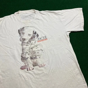 Vintage 101 Dalmatians Shirt Mens XL White 1996 Disney Logo Puppy Thrashed 90s - Picture 1 of 24