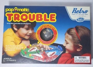 Hasbro Trouble Pop O Matic Board Game B9057 Retro Series 1986 Edition New - Picture 1 of 9