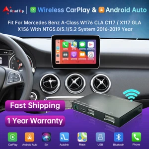 Carplay Android Auto Retrofit Kit Decoder for Benz A W176 CLA GLA B W246 NTG5.0 - Picture 1 of 12