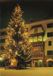 Cartolina d'epoca - Innsbruck - Albero di Natale sul tetto d'oro - Foto 1 di 1