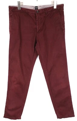 Hugo Boss Crigan2-D Modern Essential Pantalones Hombre US 34L Chino Elástico Zip - Imagen 1 de 4