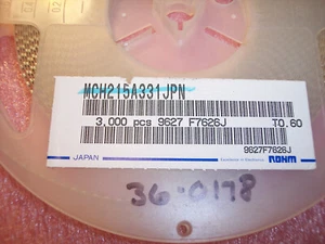 CANTIDAD (2900) 330pf 50V 5% COG 0805 SMD CERÁMICA MLCC CONDENSADORES MCH215A331JPN ROHM - Imagen 1 de 1