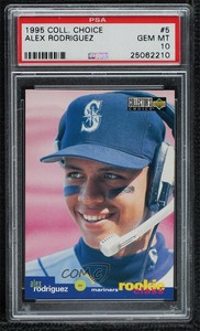 1995 Upper Deck Collector's Choice Alex Rodriguez #5 PSA 10 GEM MT
