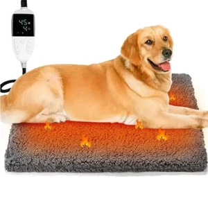 Electric Pet Heating Pad Bed for Cat Dog Large Indoor Outdoor Waterproof Large M - Picture 1 of 19