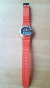 Lightly Used Casio Men's W-214H-4AVCF Chronograph Orange Watch - Picture 1 of 1