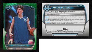 2022-23 Bowman University Chrome Green Lava Refractor /99 Matas Buzelis #84