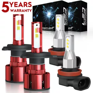 For Honda CRV CR-V 2007 - 2014 LED Headlight Fog Lights High Low Beam Bulbs Z4QC - Picture 1 of 15