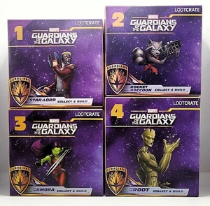 Guardians of the Galaxy Complete Set Statuettes Lootcrate Exclusives 2021 - GF2 - Picture 1 of 6