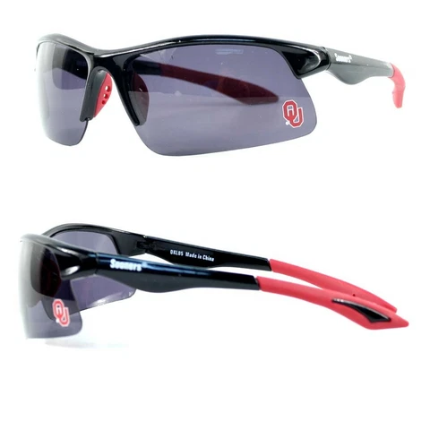 Oklahoma Sooners Polarized Blade Sunglasses Men/Women AND W/FREE POUCH/BAG NEW Cover