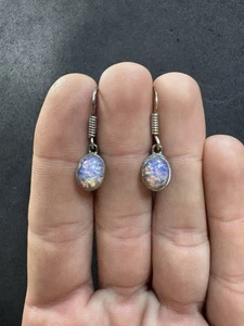 Lotto gioielli orecchini goccia pietre colorate argento sterling 925 vintage 3,2 g I - Foto 1 di 6