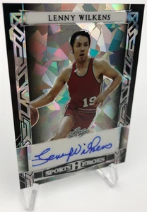 LENNY WILKENS AUTO RARE / 39 Blatt SPORTHELDEN Karte TRAIL BLAZERS ATLANTA HAWKS - Bild 1 von 9