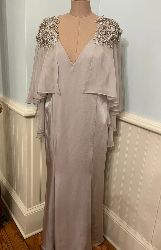 Vestido de noche Alyce Paris beige nuevo sin etiquetas talla XL Foto 1 de 4