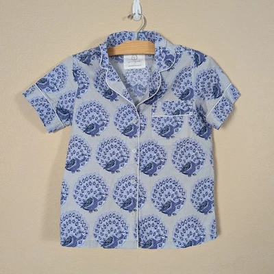 Top Pijama Estampado Fresco + Anthropologie Estampado Pavo Real Lavanda Para Mujer Talla XXS Foto 1 de 4