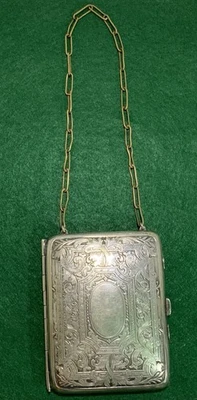 Antiguo monedero victoriano de plata alemán para damas firmado victoriano Foto 1 de 4