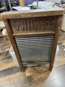 Vintage National Washboard Company Yankee Number 128 Washboard Made In USA - Picture 1 of 2