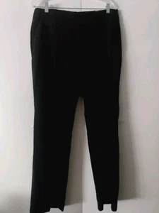 Chicos Ultimate Fit Hose Manhattan gerades Bein - Größe 2 - seitlicher Reißverschluss schwarz neu mit Etikett - Bild 1 von 12
