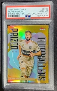 Olivier Giroud 2024 Topps Mejor MLS Premio Futbolista Oro #01/50 LAFC PSA 10 - Imagen 1 de 2