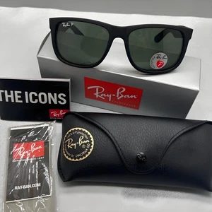 GREEN RAY-BAN JUSTIN SUNGLASSES 54-16mm {RB4165} - Bild 1 von 17