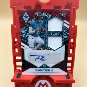 TRAVIS ETIENNE JR. 2021 PHOENIX RPA ROOKIE DUAL PATCH LAZER RC AUTO - Picture 1 of 8