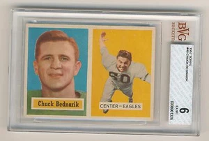 Chuck Bednarik 1957 Topps #49 BVG 6 EX-MT - Picture 1 of 1