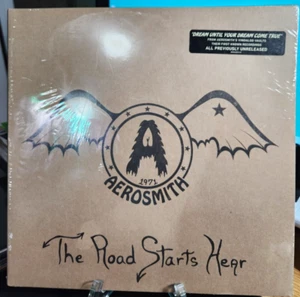 AEROSMITH The Road Starts Hear New Sealed LP 33 RPM 2021 - Picture 1 of 7