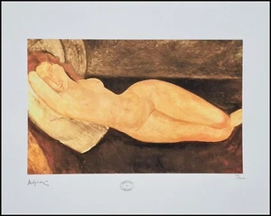 AMEDEO MODIGLIANI * Lying Nude * 50x40 cm * signed lithograph * limited # 29/300 - Bild 1 von 8
