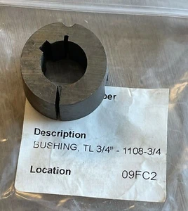 1108 X 3/4 BUJE DE BLOQUEO CÓNICO CON LLAVE NUEVO - Imagen 1 de 4