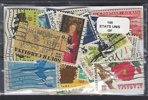 Estados Unidos - Conmemorativos Grandes Formatos 100 Sellos Diferentes Circular - Imagen 1 de 1