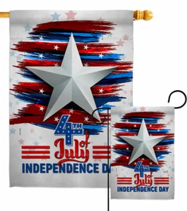 Independence Day Garden Flag Americana Fourth of July Gift Yard Banner - Picture 1 of 19